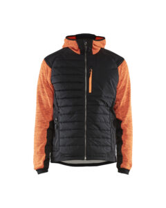 Veste hybride Orange fluo/Noir