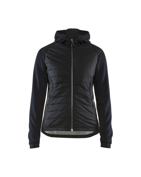 Veste hybride femme Marine foncé/Noir