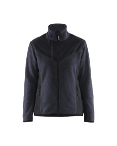 Knitted Jacket Women Dark navy/black