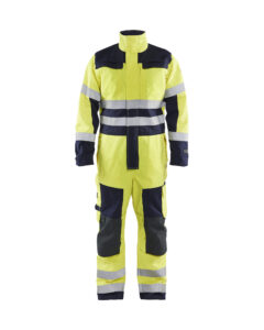 Combinaison Multinormes Jaune fluo/Marine