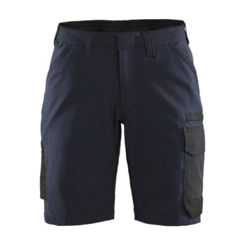 Short maintenance strech 4D femme Marine foncé/Noir