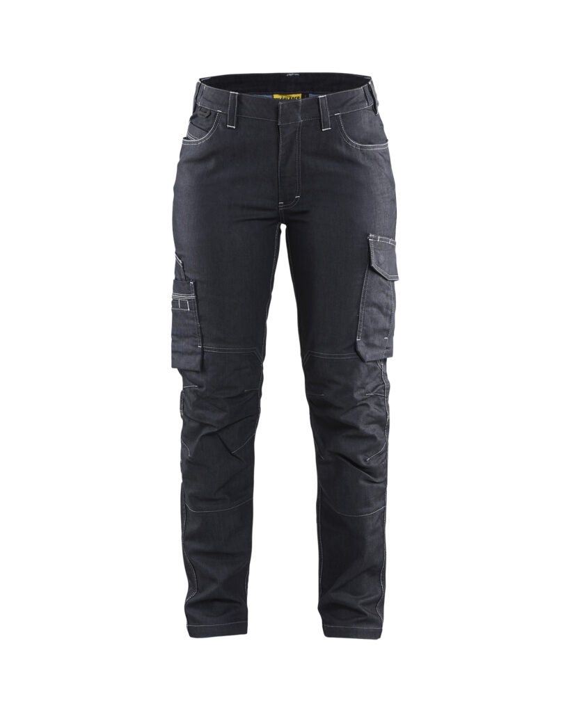 Pantalon maintenance stretch 2D femme Marine