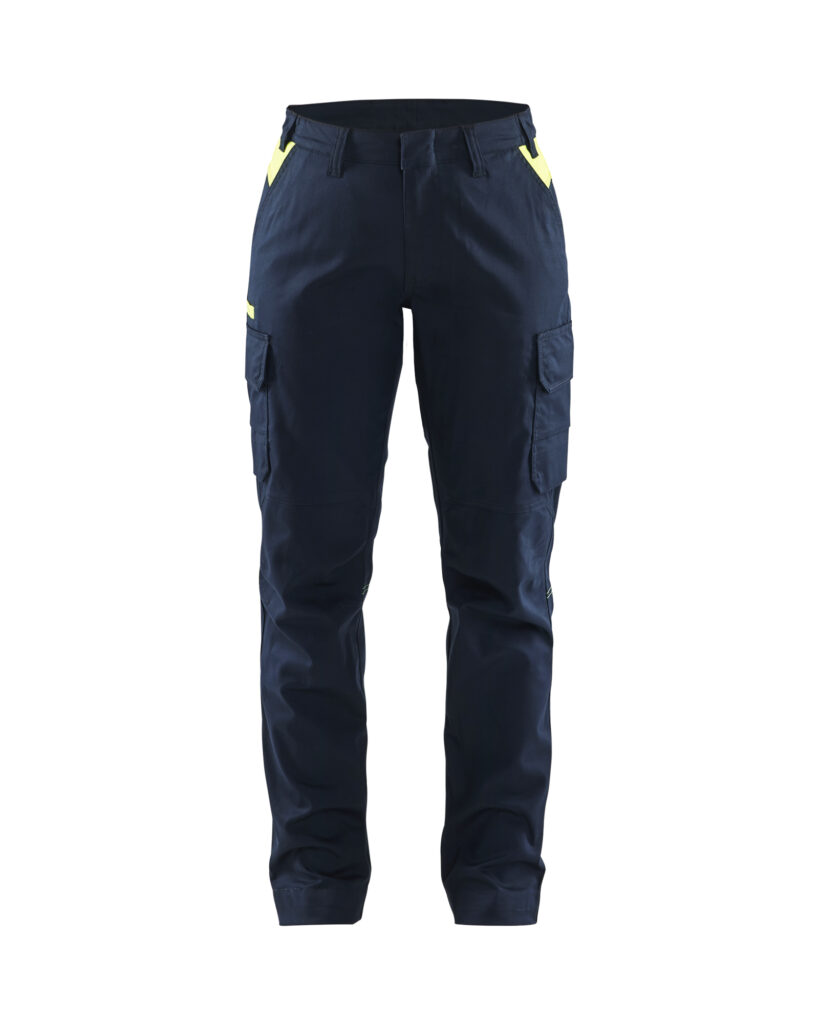 Industry Trouser  Women  DK Navy/ Hv Yellow