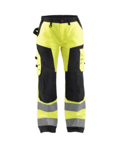 PANTALON Haute-visibilité FEMME Jaune fluo/Noir