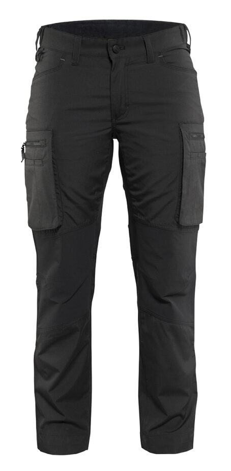 Pantalon maintenance +stretch femme Noir