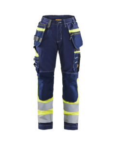 HV Trouser Class1 KP HTP Women Marine/Jaune