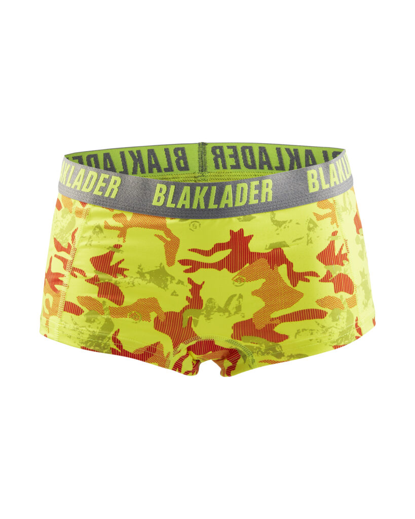 Boxers femme - pack X2 Jaune fluo/Gris clair