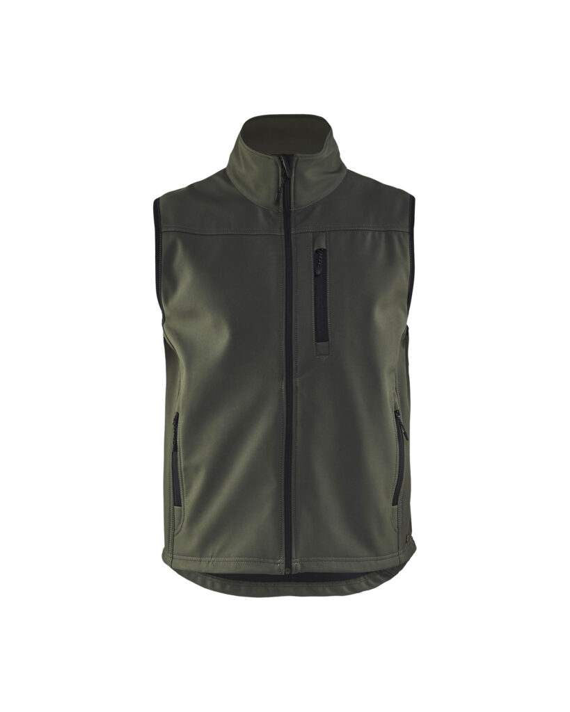 Gilet sans manche Softshell Vert armée