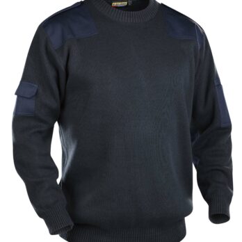 Pull en maille col rond Marine