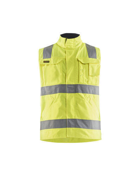 Gilet sans manches haute visibilité Jaune fluo/Marine