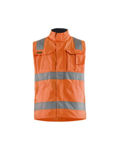 Gilet sans manches haute visibilité Orange fluo/Marine