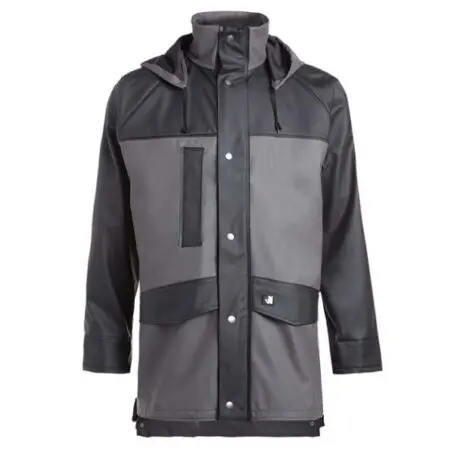 VESTE DE PLUIE DE TRAVAIL - Moray - gris/noir - North Ways – Image 2