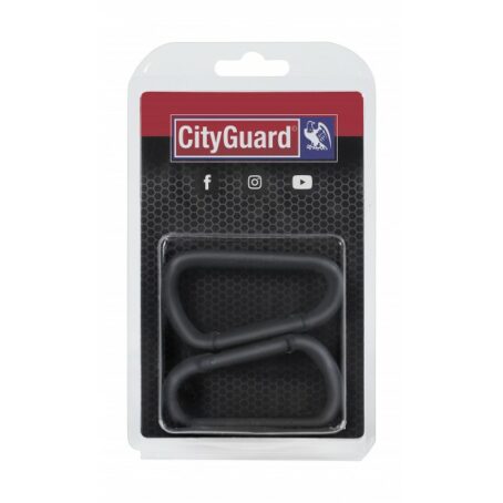 Mousqueton aluminium noir - CityGuard – Image 2