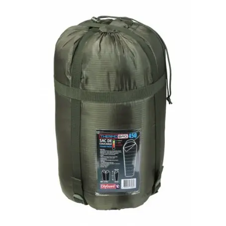 Sac de couchage thermobag 450 grand froid kaki - CityGuard – Image 2