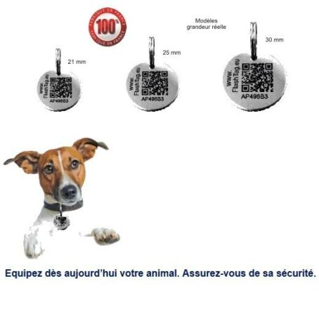 Médaille intelligente identifiée par QR Code pour chien ou chat – Image 5