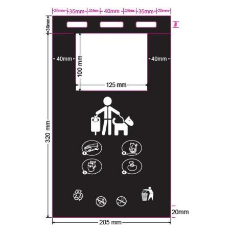 Liasses de sachets à bretelles pour déjection canine (carton de 50 liasses de 100 sachets) - HygiDog