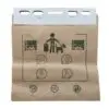 Sachet ramasse crottes x50 - Liasse papier 100% biodégradable - HygiDog