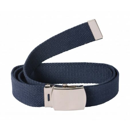 product 5 5 Ceinture toile unie marine boucle argent - CityGuard