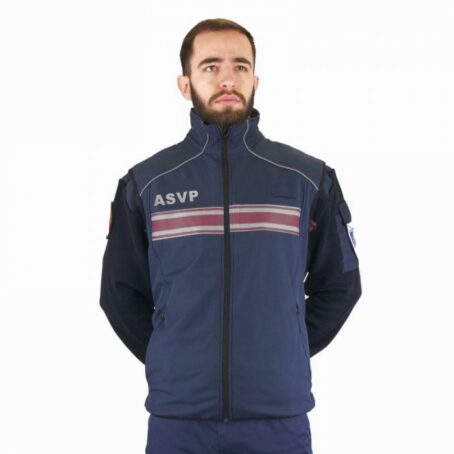 Blouson soft shell bodywarmer ASVP manches courtes