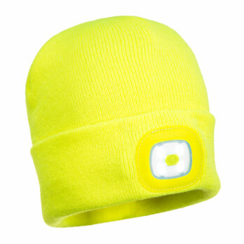 Lampe frontale LED rechargeable USB Beanie