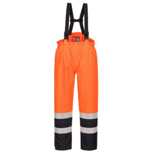 S782ONR Pantalon à bavette Bizflame Rain Hi-Vis multi-risques