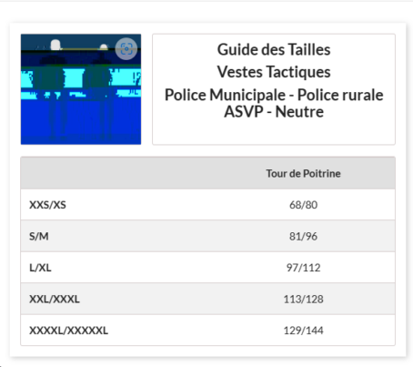 VESTE TACTIQUE POLICE RURALE UNISEXE – Image 2