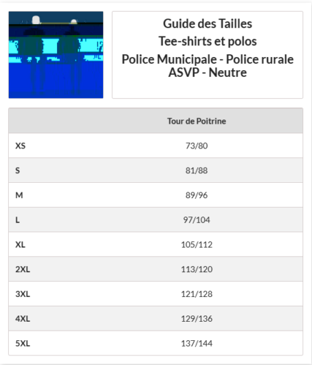 TEE SHIRT POLICE RURALE MARINE – Image 2