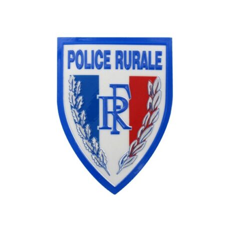 badge plastique ref 704 relief police rurale ECUSSON PLASTIQUE EN RELIEF POLICE RURALE