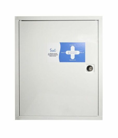 Armoire de Pharmacie Métallique | 1 porte avec serrure – Image 2