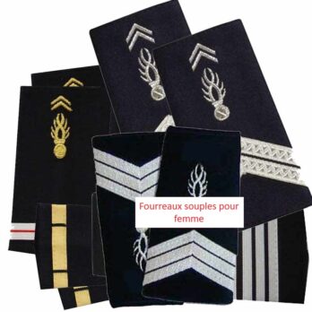fourreaux d epaules souples gendarmerie uniformes captextile