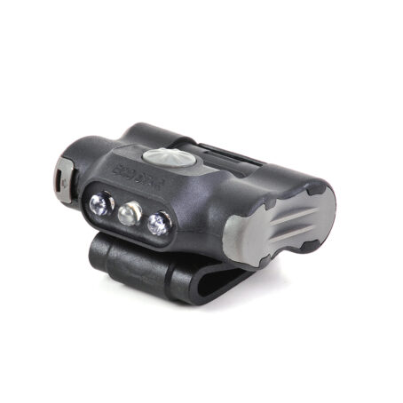 Lampe fixation clip UL12 - éclairage blanc et rouge + strobe rouge/bleu - 17 lumens