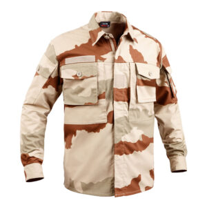 CHEMISE DE COMBAT MILITAIRE CAMO FR/DÉSERT - S