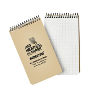 Carnet tout-temps militaire 100 pages 76 x 130 mm tan