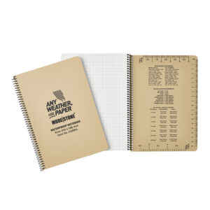 Carnet tout-temps militaire 100 pages 148 x 210 mm tan