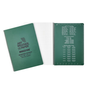 Carnet tout-temps militaire 100 pages 210 x 297 mm vert olive