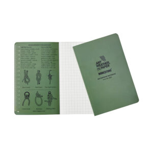 Carnet de terrain tout-temps 128 pages 118 x 183 mm vert olive