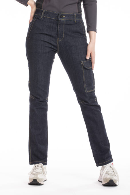 Jeans de travail femme - Multi poches denim stretch – Image 2