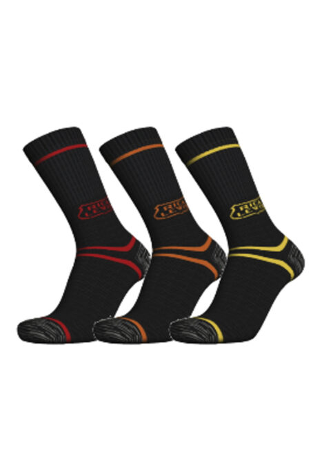 Chaussettes de travail renforcées - Lot de 3 SOCKLN noir