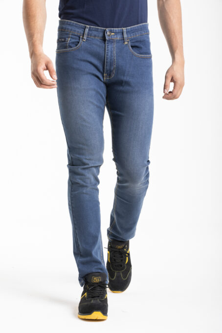 Jeans de travail coupe droite - Ajustée denim stretch