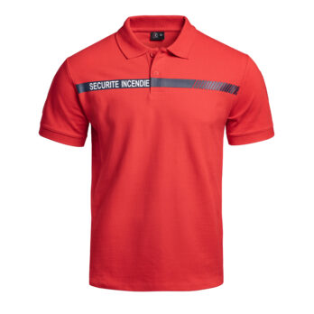 POLO SÉCU-ONE SÉCURITÉ INCENDIE ROUGE - XS