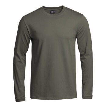 T-SHIRT STRONG MANCHES LONGUES VERT OLIVE - XS