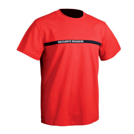 T-SHIRT SÉCU-ONE SÉCURITÉ INCENDIE ROUGE - XS