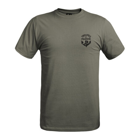 T-SHIRT STRONG TROUPES DE MARINE VERT OLIVE - XS