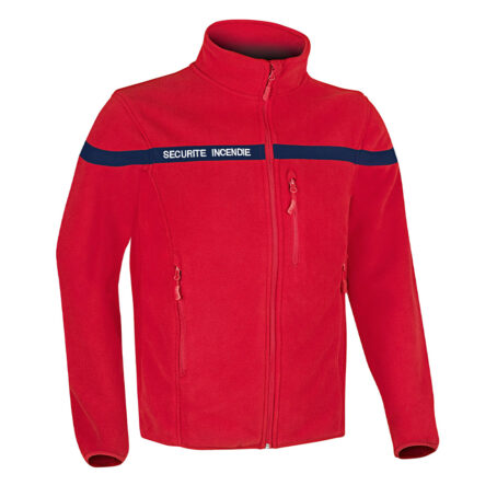 VESTE POLAIRE SÉCU-ONE SÉCURITÉ INCENDIE ROUGE - XS