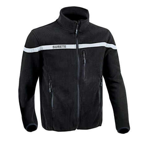 VESTE POLAIRE SÉCU-ONE SÛRETÉ NOIR - XS