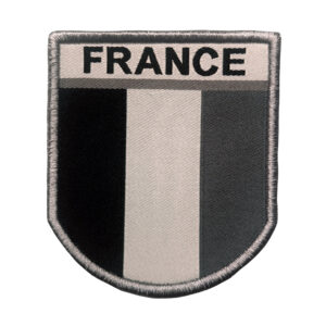 Ecusson France brodé gris