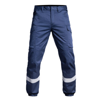 PANTALON SÉCU-ONE BAS ÉLASTIQUÉ HV-TAPE BLEU MARINE - 60