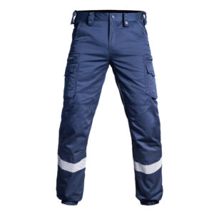 PANTALON V2 SÉCU-ONE BAS ÉLASTIQUÉ HV-TAPE BLEU MARINE - 60