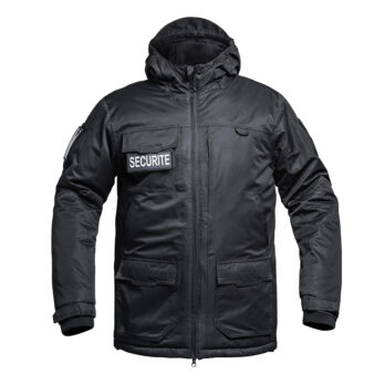 PARKA HARDSHELL SÉCU-ONE WF 150 FLAP SÉCURITÉ PRIVÉE NOIR - 4XL