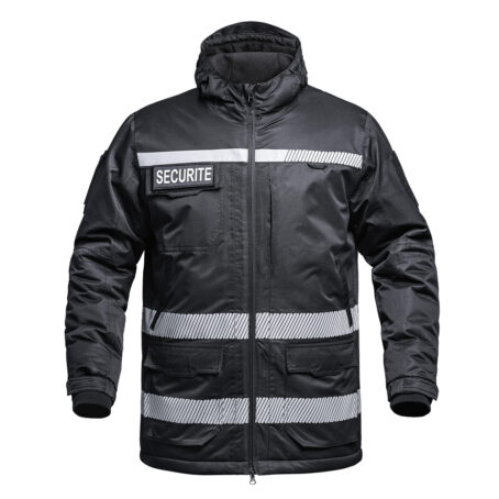 PARKA HARDSHELL SÉCU-ONE WF 150 HV-TAPE SÉCURITÉ SÉCURITÉ PRIVÉE NOIR - XS